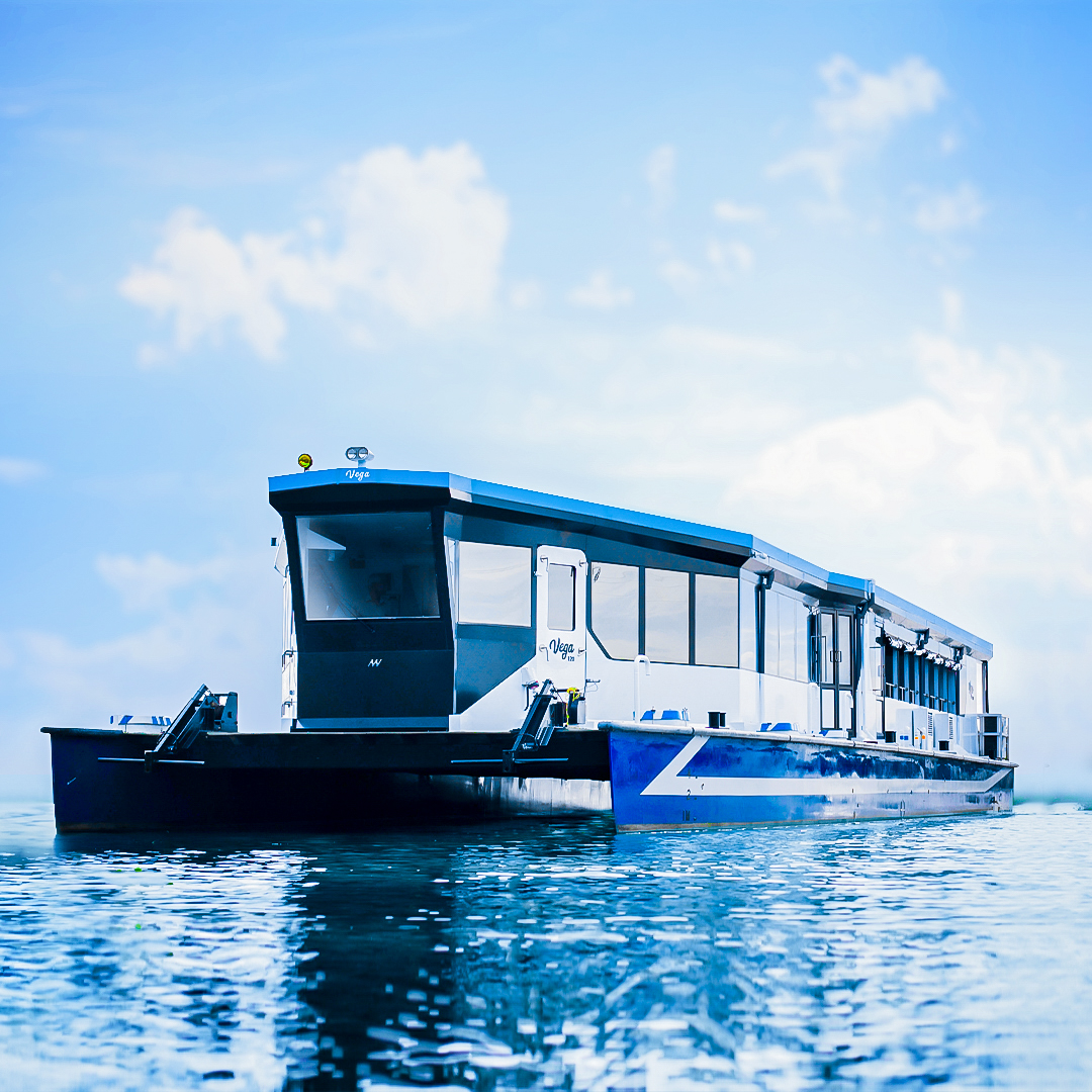 Solar Boat on Water